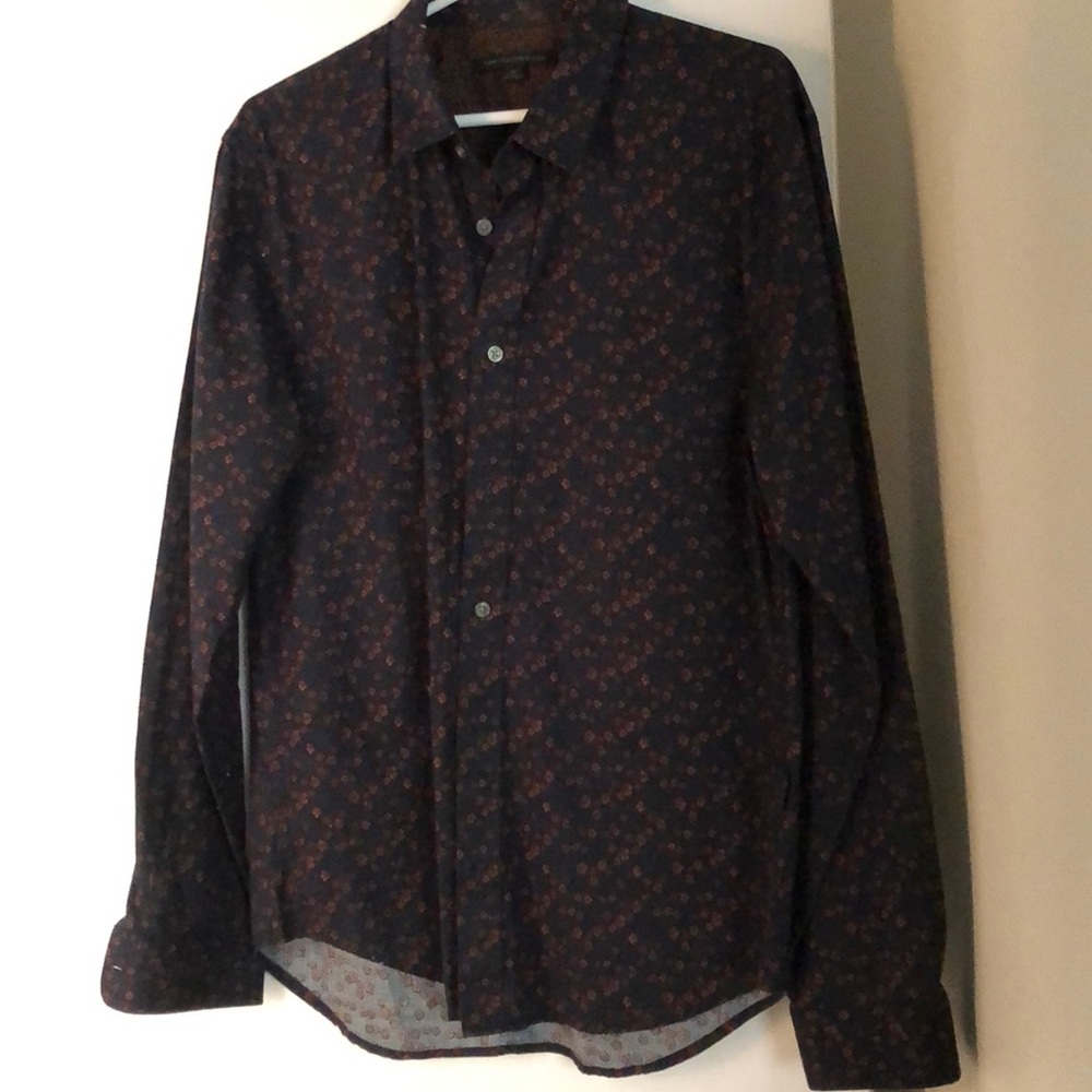 John Varvatos long sleeve button down floral